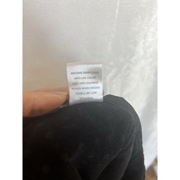 Harve' Benard Womens Snap Down Corduroy Shirt Size M Grunge Casual Preppy Black - Picture 15 of 15